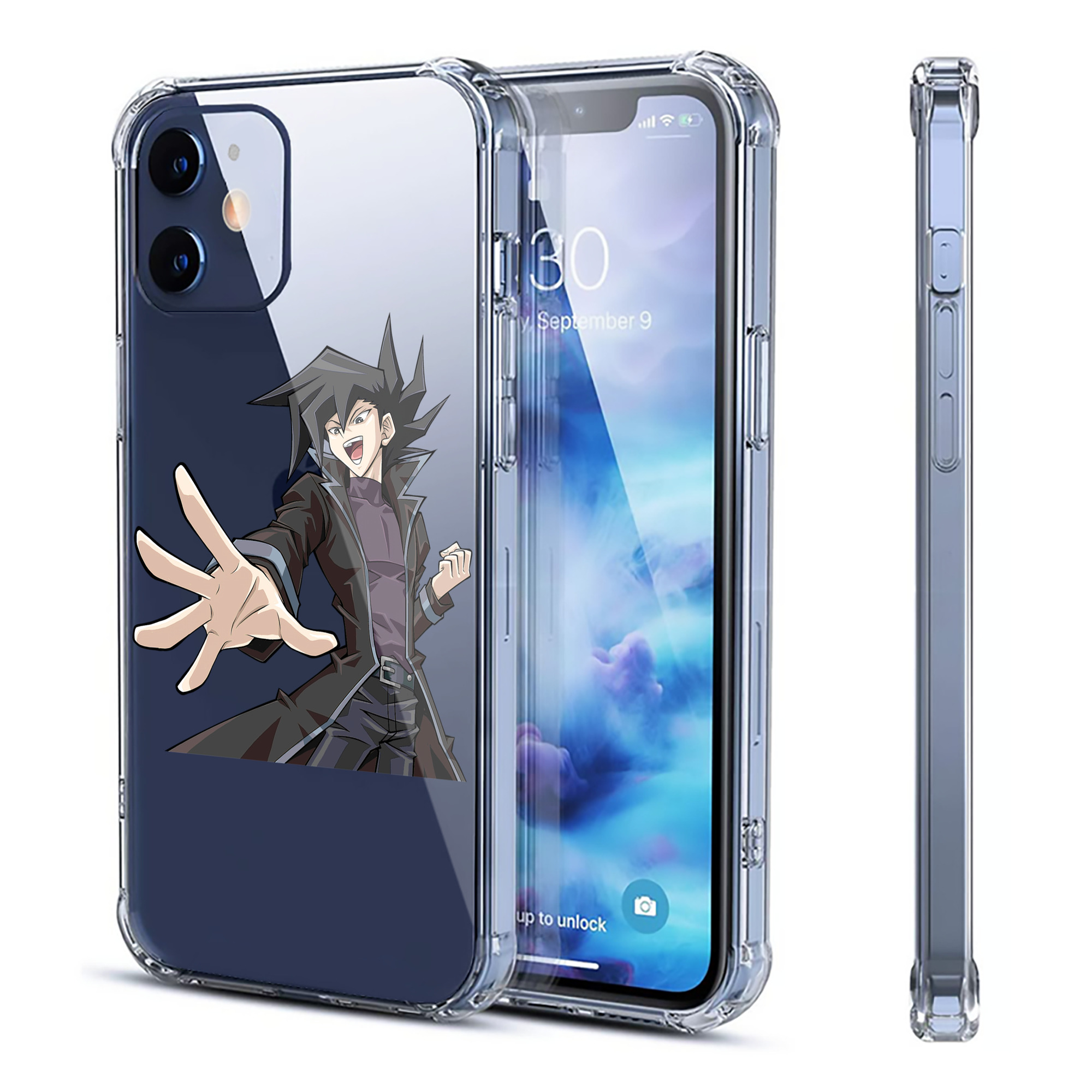 （画像用） 遊☆戯☆王 Yu-Gi-Oh! 【iPhone 12シリーズ対応】透明スマホケース（クリアソフトケース）